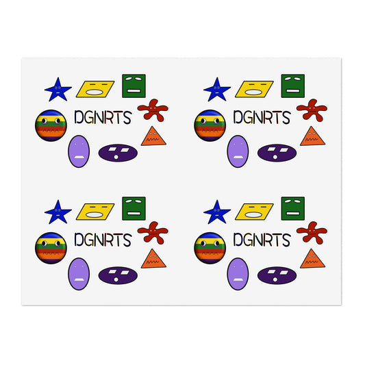 DGNRTS Sticker Sheets